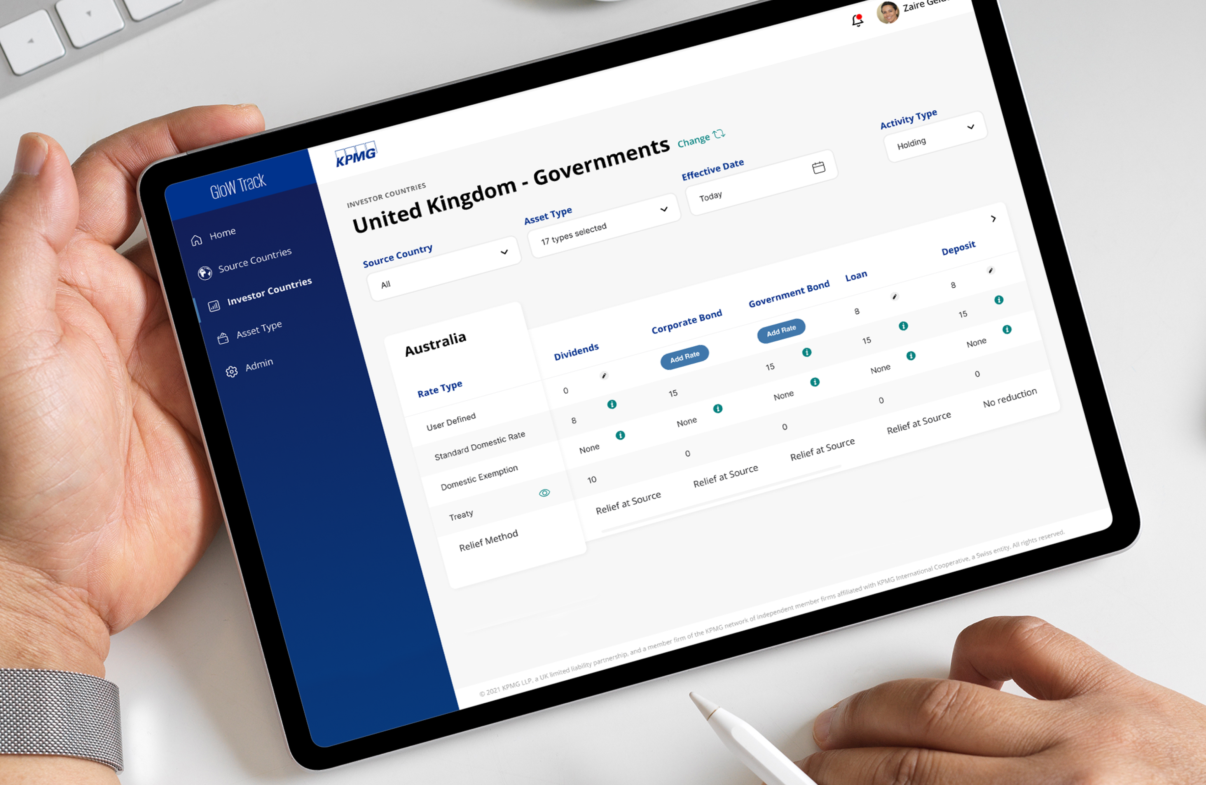 Anders brand wordmark in white placed on top of an image of a modern interior design.