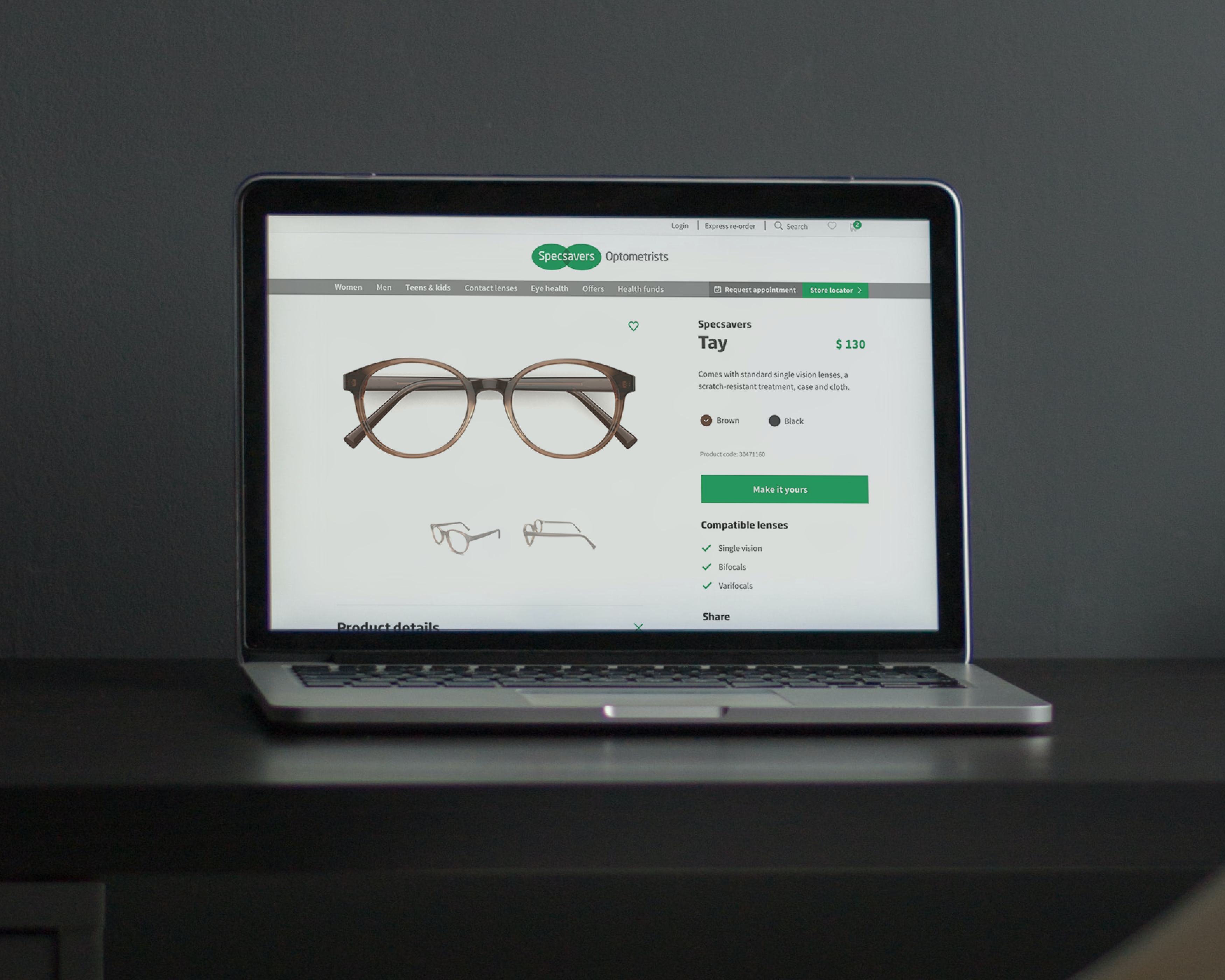 Graphic depicting UI-styled buttons with different categories of interior design items on top of an image of a modern interior living room.